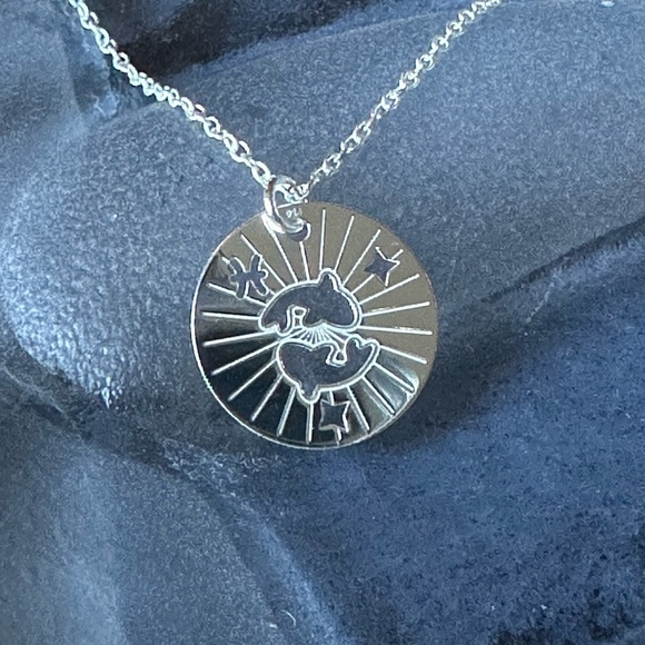 Sterling Silver Pisces Necklace - Picture 5 of 6